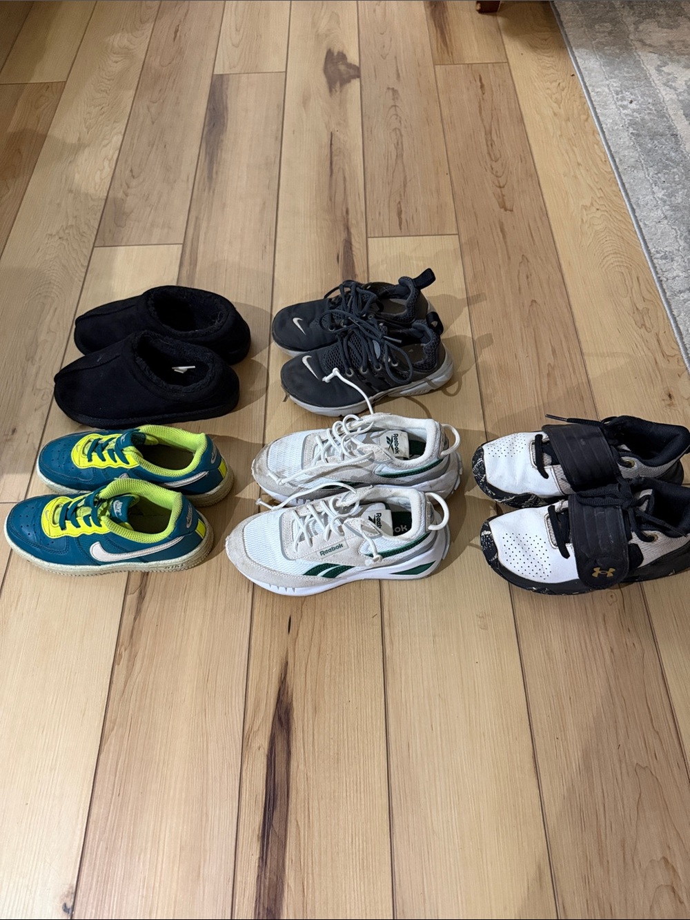 Lot of size 12 Nike, Reebok, UA, and Cat & Jack
